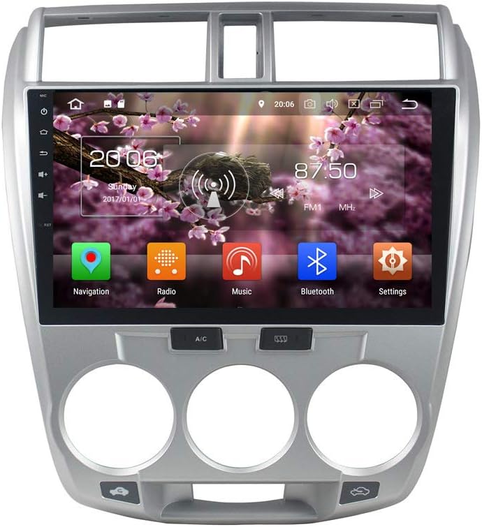 Android 8.0 Car Dvd Player Multimedia Head Unit For Honda CITY 2006-2013 In Dash 2 Din 1024*600 Car Dvd Gps Navigation Dash GPS