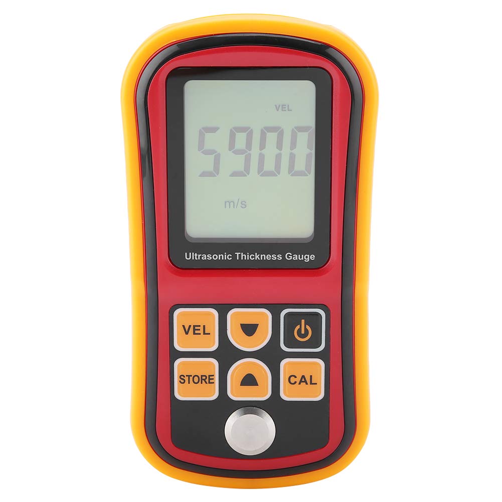 Fabater GM100 Thickness Gauge Tester, Improve Accuracy Large Lcd Display Digital Thickness Tester, for 1.2-220mm Steel for Field for Work At Heights