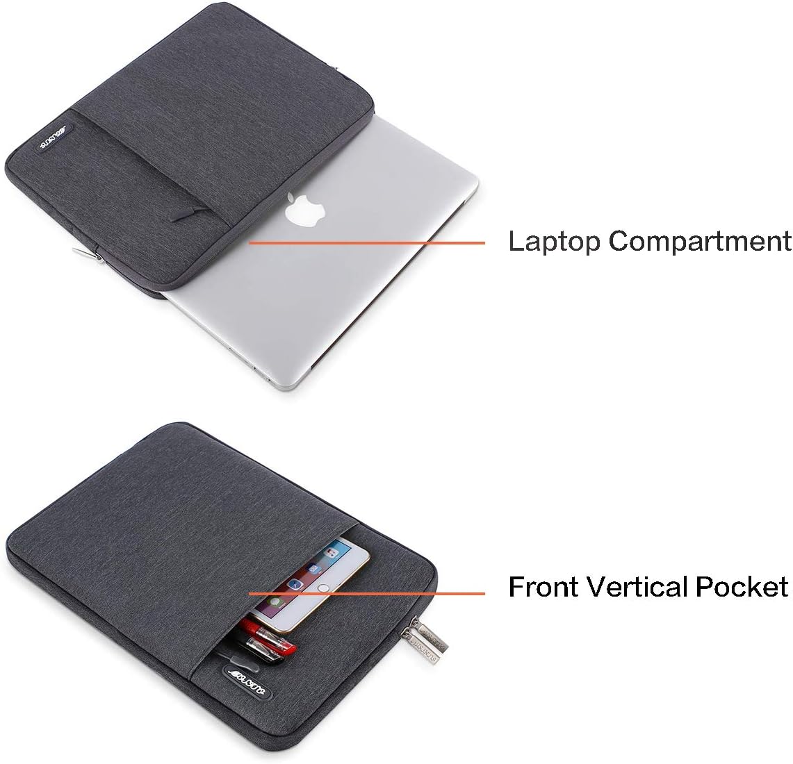 MOSISO Laptop Case 15 inch, 15 inch Laptop Sleeve Compatible with Air M5 A3448 M4 A3241 M3 A3114 M2 A2941 2026-2023, Dell XPS - Image 5