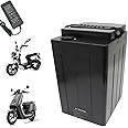 HJGHY 48V 60V 72V Electric Motorcycle Ebike Lithium Battery 20Ah 22Ah 24Ah 28Ah 30Ah 40Ah 18Ah 25Ah Lithium Li-ion Replacement Motorcycle Moped E-Tricycle Battery,72v,20Ah