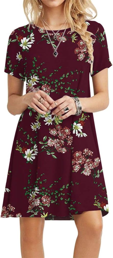 Women's Summer Casual Tshirt Dresses