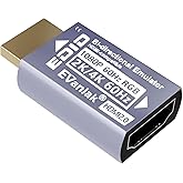 EVanlak Hdmi Passthrough Edid Emulator Adapter Dummy Plug Virtual Monitor Headless Ghost Display Adapter-1080P60hz to 4K60Hz-1pack