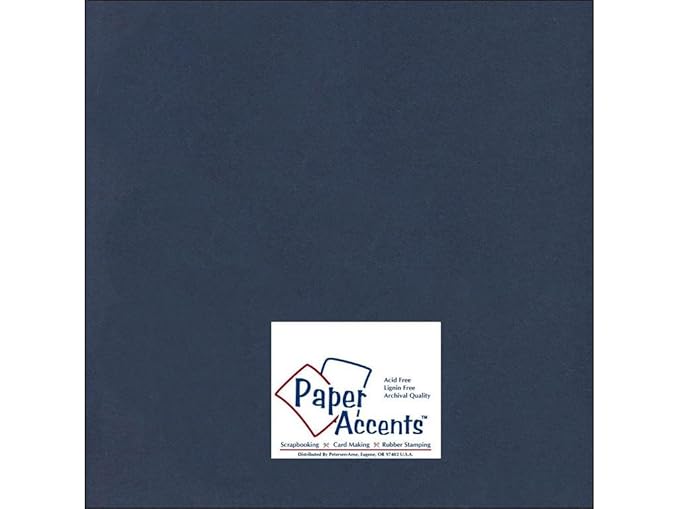 Cardstock 12 x 12 in. 98 Smooth Navy Blue by Paper Accents Amazon.co