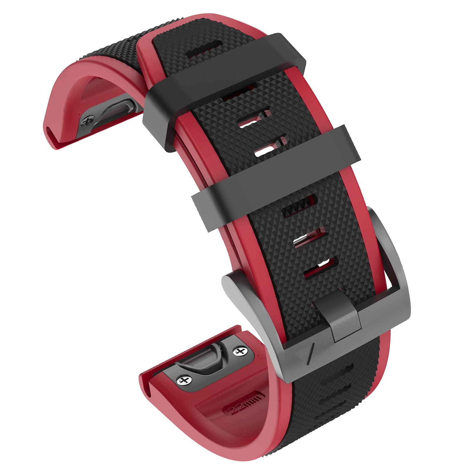 OVERSTEP Strap for Fenix 8 47mm,Fenix E Soft Silicone Replacement Band for Fenix 5,Fenix 6,Fenix 7,Epix Pro 47mm,Quatix 5,Approach S62.