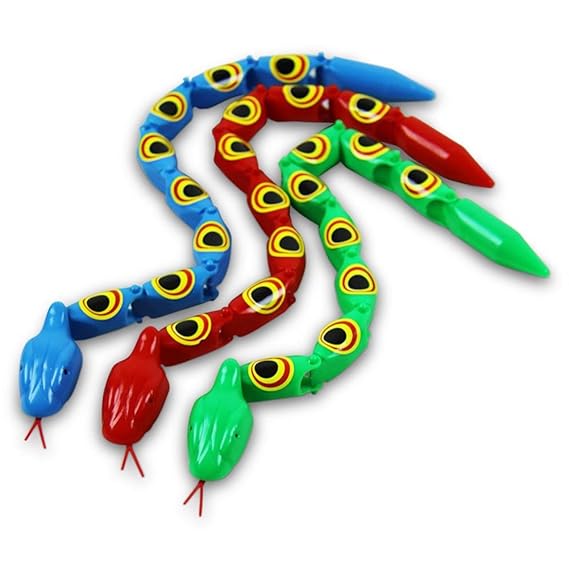 HC-Handel 12 x 913952 Gelenkschlange Plastikschlange Verschiedene Farben
