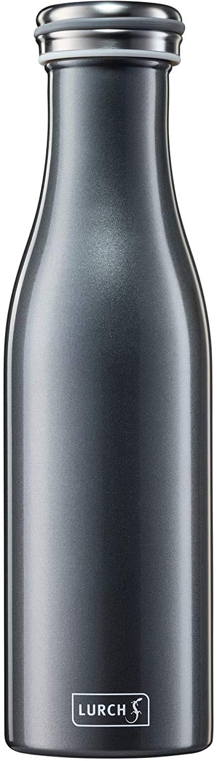 Lurch 240854 Insulated Flask for Hot and Cold Drinks Double-Walled Stainless Steel 0.5 L Anthracite Metallic