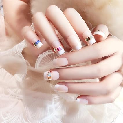 Us 2 92 25 Off Fake Toe Nails Full Cover Press On Nails Short False Artificial Nails Feet Nail Art Design Red Black Valse Nagels 24 Pcs In False