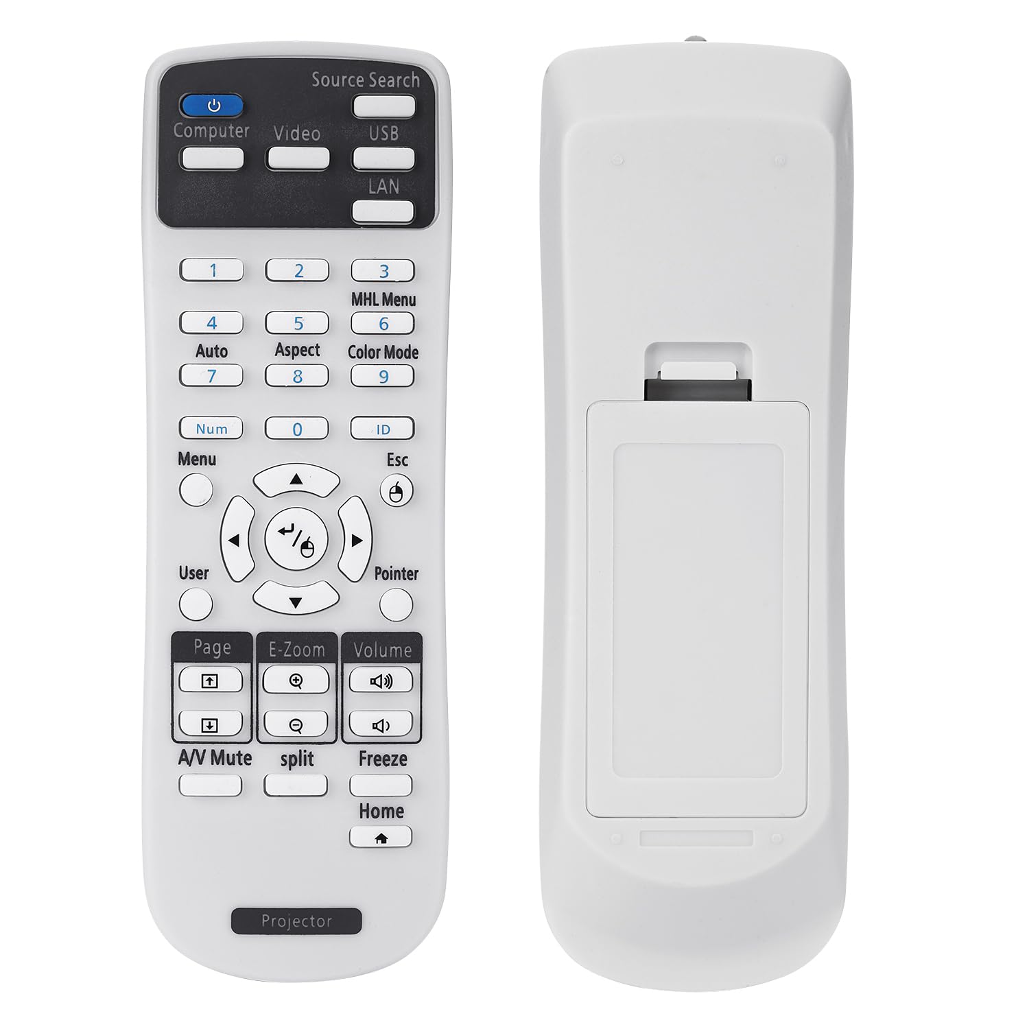 Aimdio 217358900 Remote Control for Epson Projectors EB-685W EB-685Wi EB-670 EB-675Wi EB-675W EB-695Wi EB-680Wi EB-680 EB-685WT EB-700U EB-710Ui EH-LS100 EB-685WS EB-695Wie EB-696Ui