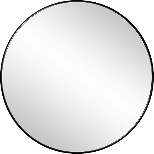 MIRROR TREND Dia.30 Inch Large Round Wall Silver Mirror