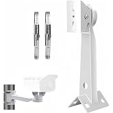 V-Fiabilidad 11.8'' (300mm) Heavy Duty CCTV Camera Mount Bracket - Weatherproof Pole/Wall/Corner Mount, Adjustable 90&deg; Tilt for Bullet/PTZ/Dome IP Security Cameras