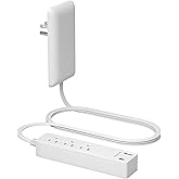 LIDER Outlet Extender with 3 Receptacles, 12W USB Type-A, and USB Type-C, Ultra-Thin Wall Plate Plug with Cord Extender, 3-Ou