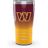 Tervis Traveler NFL Washington Commanders - Ombre Triple Insulated Tumbler Travel Cup Keeps Drinks Cold & Hot, 20oz, Stainless Steel