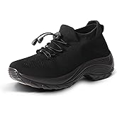 STUNAHOME Orthopedic Sneakers Breathable Women Walking Shoes Slip on Trainers Women's Comfortable Casual Ladies Athletic Shoe Thick Bottom