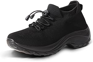 STUNAHOME Orthopedic Sneakers Breathable Women Walking Shoes Slip on Trainers Women's Comfortable Casual Ladies Athletic Shoe Thick Bottom