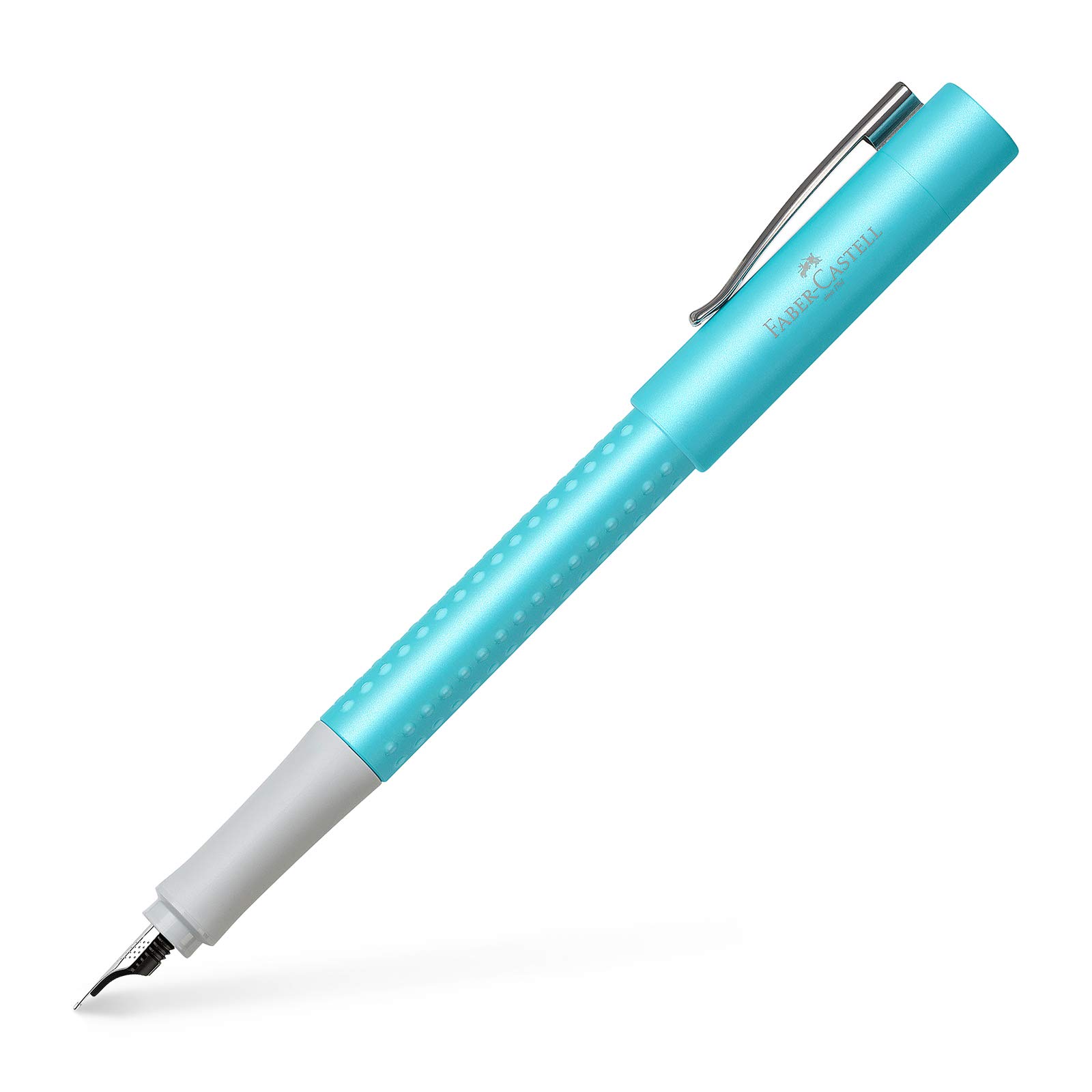 Faber-Castell Grip Pearl Edition F Fountain Pen - Turquoise