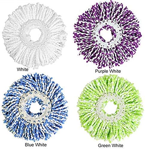 4 Pack 360 Degree Rotating Mop Head, Replaceable Magic Mop, Rotating Microfiber Mop Head, Universal Spin Magic Mop for Home Floor Cleaning Mop