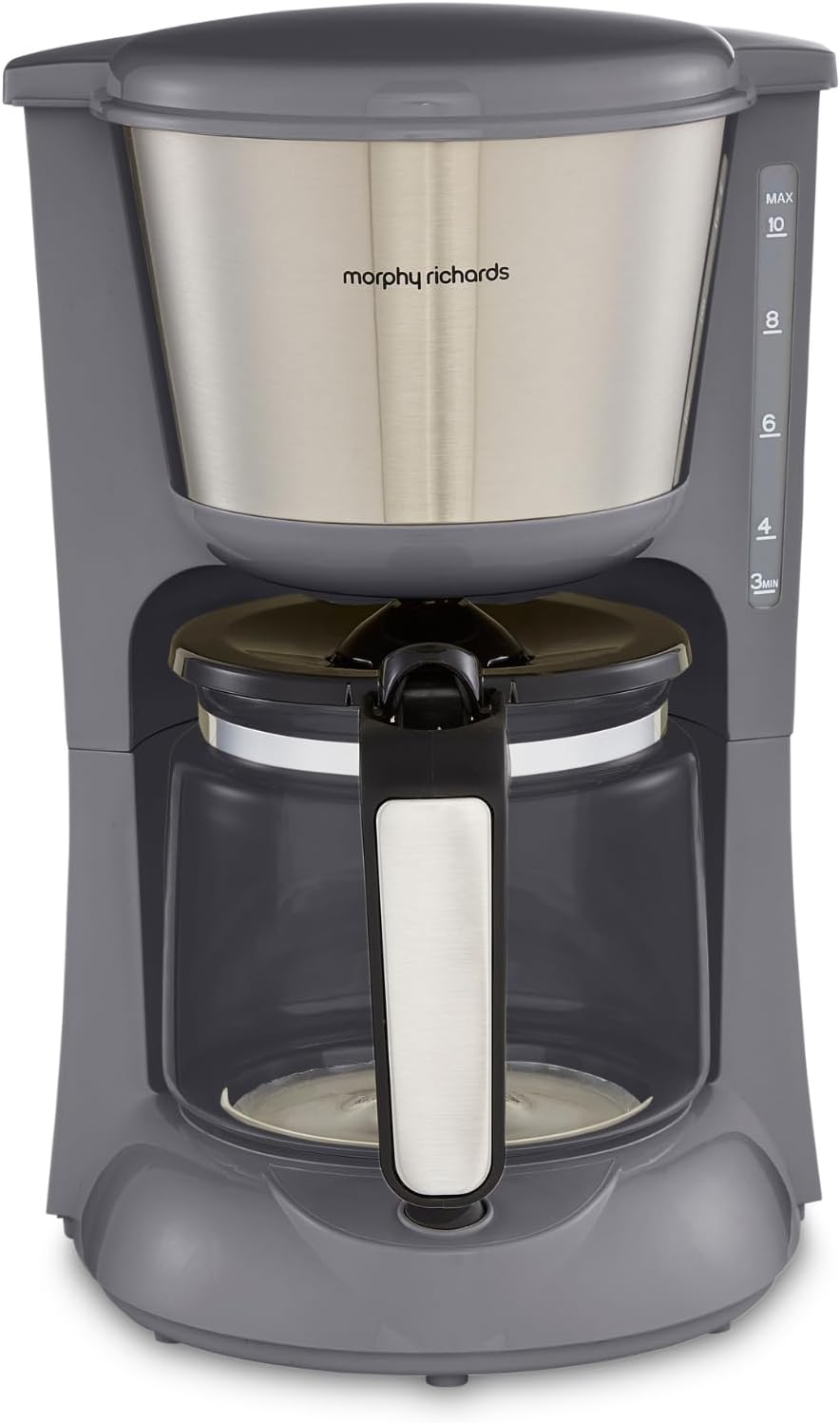 Morphy Richards Equip Filter Coffee Machine 10 Cup Pour Over Grey