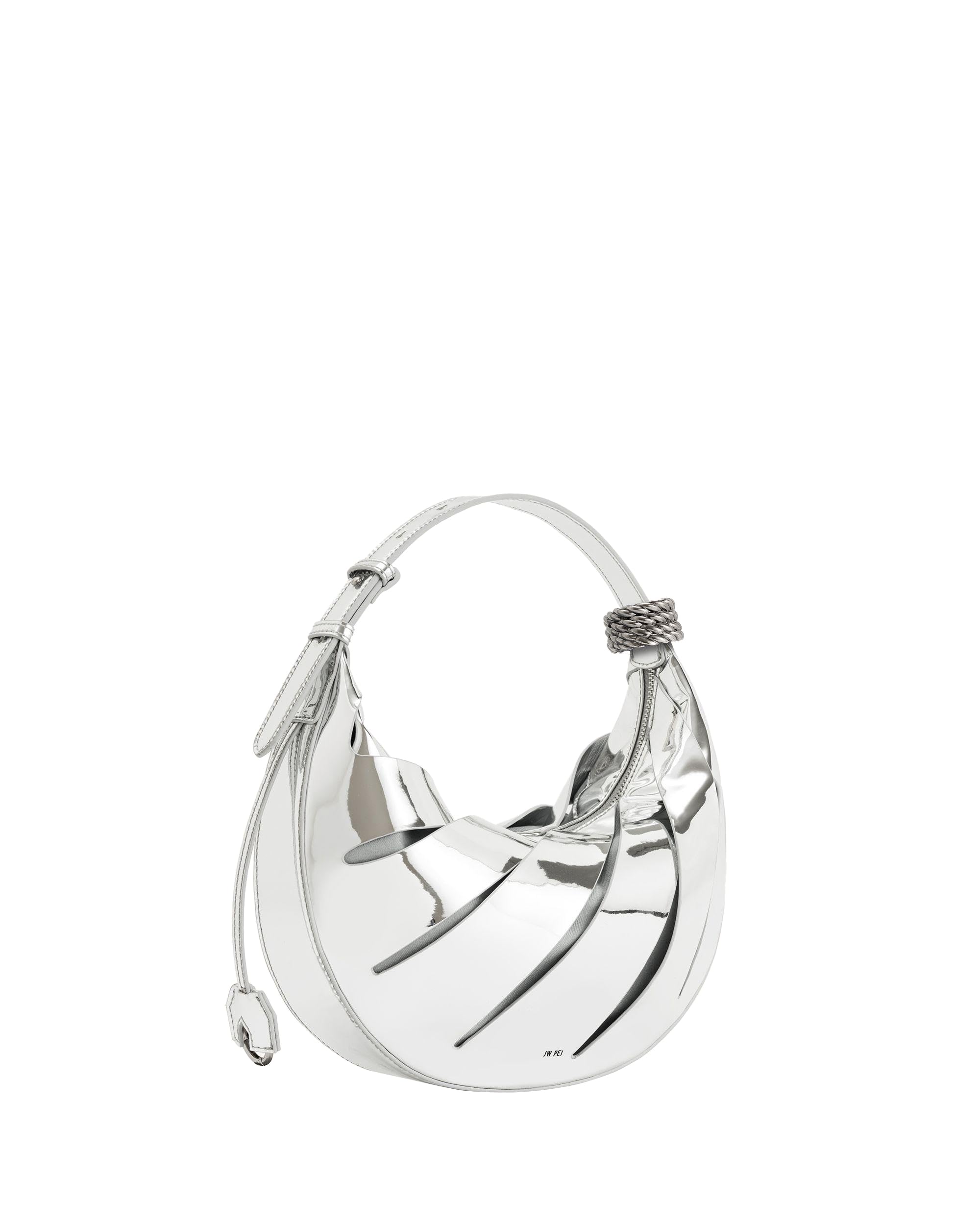 [JW PEI] Jana Hollow Out Women's Shoulder Bag, Silver