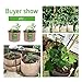 VIVOSUN 5-Pack 3 Gallons Grow Bags Heavy Duty Thickened Nonwoven Fabric Pots with Strap Handles Tan