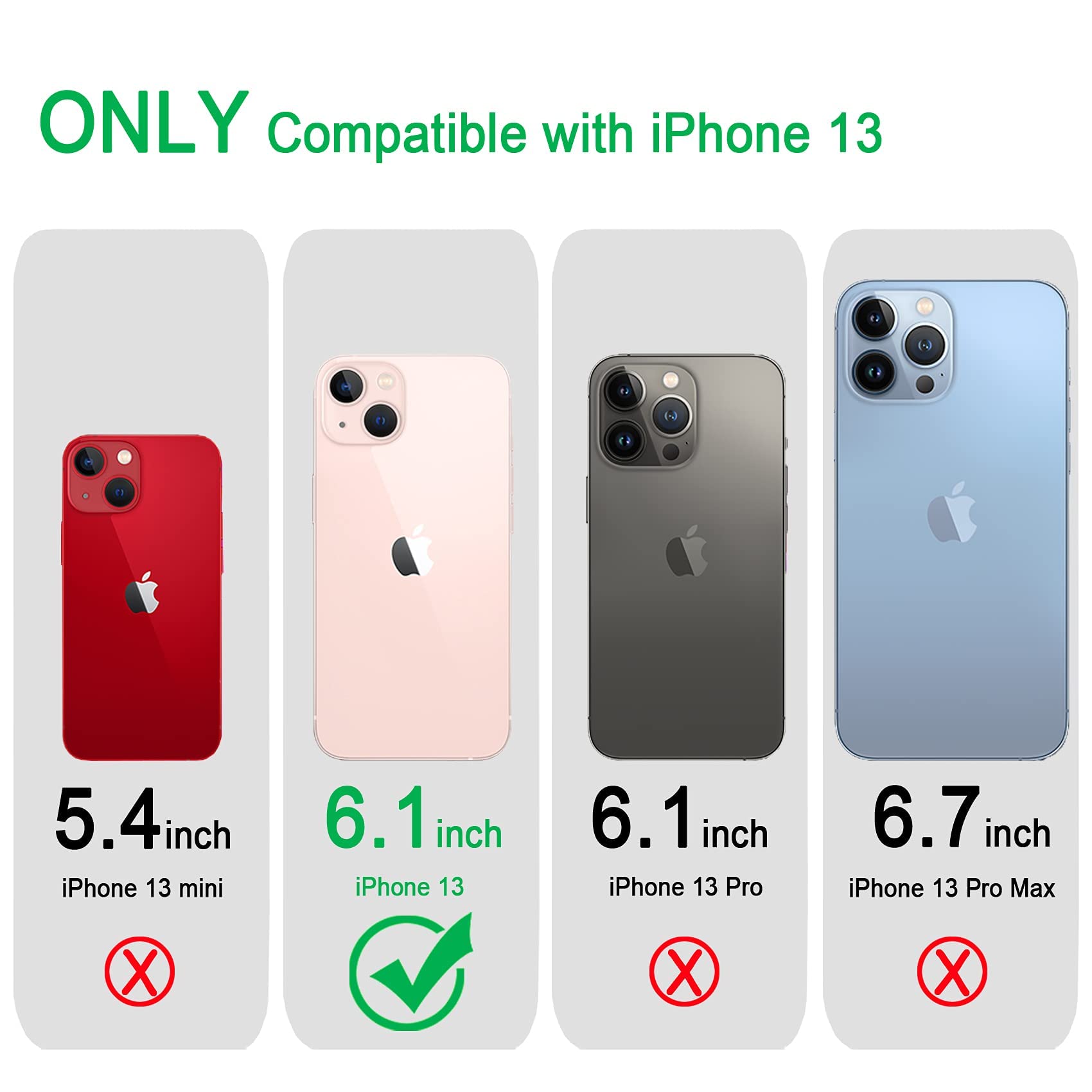 JJGoo iPhone 13 Clear Glitter Case, Soft TPU Shockproof Protective | Sparkle Bling Design | For Women and Girls | Slim Bumper Cover | 6.1 inch Compatible | Cute Stylish Look