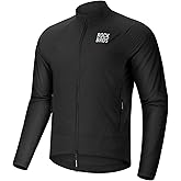 ROCKBROS Cycling Jackets for Men Breathable Cooling Lightweight Long Sleeve Cycling Jersey Running Cycling Windbreaker