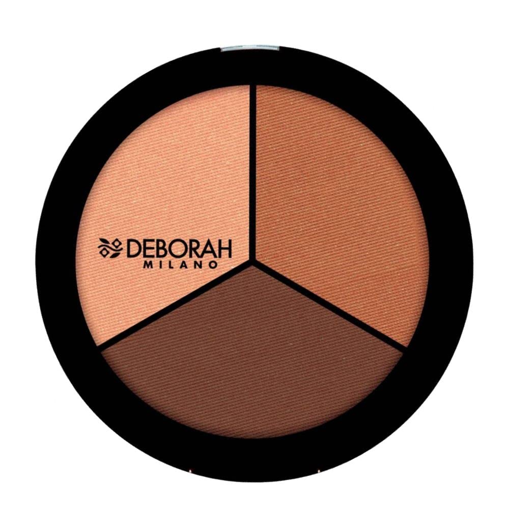 Deborah Trio Palette Eye Shadow, Number 01, Fair