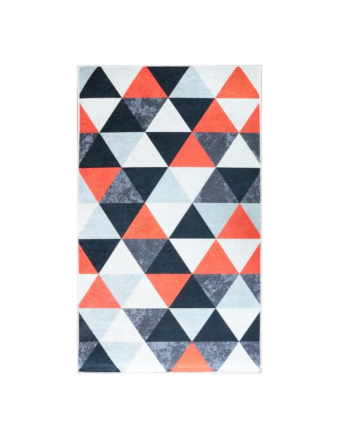 MANI TEXTILE Triangle Rug Polyester Red 80 x 150