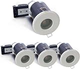 Sweier 4XSweier 90 Minute Fire Rated LED Downlights IP65 GU10 White Set of 4