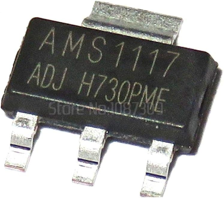 IndustrialField 100pcs AMS1117-ADJ AMS1117 1A SOT-223 Voltage Regulato