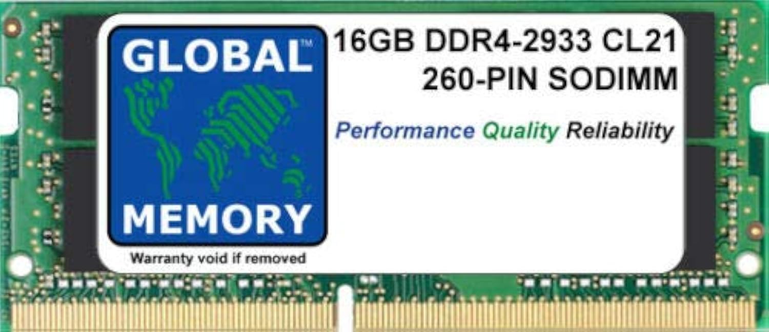 16GB DDR4 2933MHz PC4-23400 260-PIN SODIMM MEMORY RAM COMPATIBLE WITH LAPTOPS/NOTEBOOKS