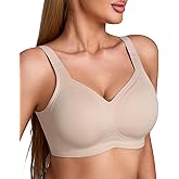 HTZMO Womens Wireless Jelly Bras Push Up Bra Full Coverage No Underwear Seamless Plus Size Older Comfortable Everyday Bras