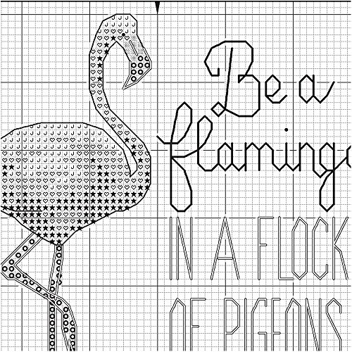 Dimensions Needlecrafts Be a Flamingo, Counted Cross Stitch Kit
