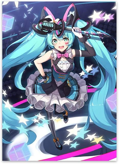 Amazon アニメ映画ポスター古典的な日本のアニメの女の子の壁の芸術かわいい仮想図キャンバス絵画インテリア漫画の女の子の寝室の装飾コミック画像40x60cmフレームなしb127 アートフレーム ポスター オンライン通販