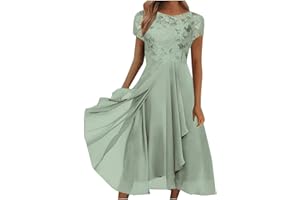 OIOLOYJM Formal Dressy Cocktai Party Plus Size Spring Summer Dresses for Women 2024 Elegant Wedding Guest Dresses for Women