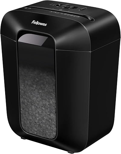 Fellowes LX41 Deskside Shredder 8 Sheet Mini-Cut 4x12mm 17 L Bin P-4