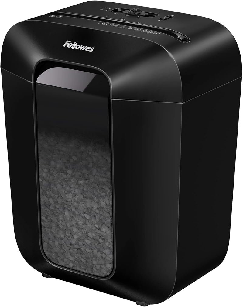 Fellowes LX41 Deskside Shredder 8 Sheet Mini-Cut 4x12mm 17 L Bin P-4