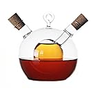 Glass Caster Oil and Vinegar Bottles of Soy Sauce Vinegar Bottle,Oil Vinegar Cruet in One