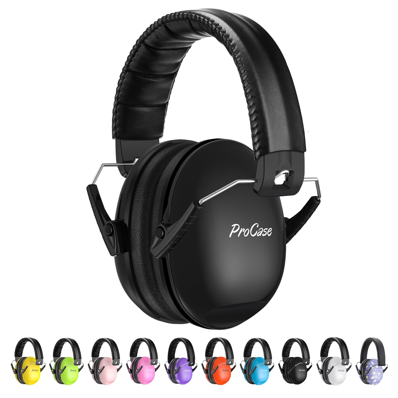 Photo 1 of ProCase Noise Cancelling Headphones for Kids Toddler, SNR 27dB Noise Reduction Ear Muffs, Hearing Protection for Monster Jam, Concerts, Fireworks, Shooting, Air Show, Autism Sensory Needs -Black