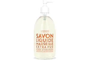 LA COMPAGNIE DE PROVENCE Compagnie de Provence Savon de Marseille Extra Pure Liquid Soap - Orange Blossom - 16.7 Fl Oz Glass Pump Bottle