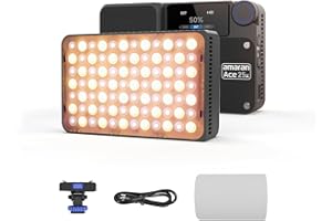 amaran Ace 25x Video Light,25W Bi-Color On-Camera Light Rechargeable LED Photography Light CCT 2700K-6500K,App Control,10 Lig