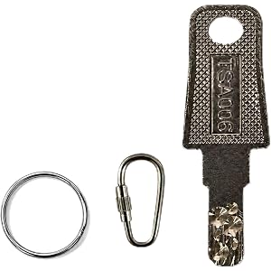opswn TSA006 Replacement Key for Luggage Locks, Compatible with Rimowa Suitcase, Master Key for Travel & Customs (Silver,1PCS