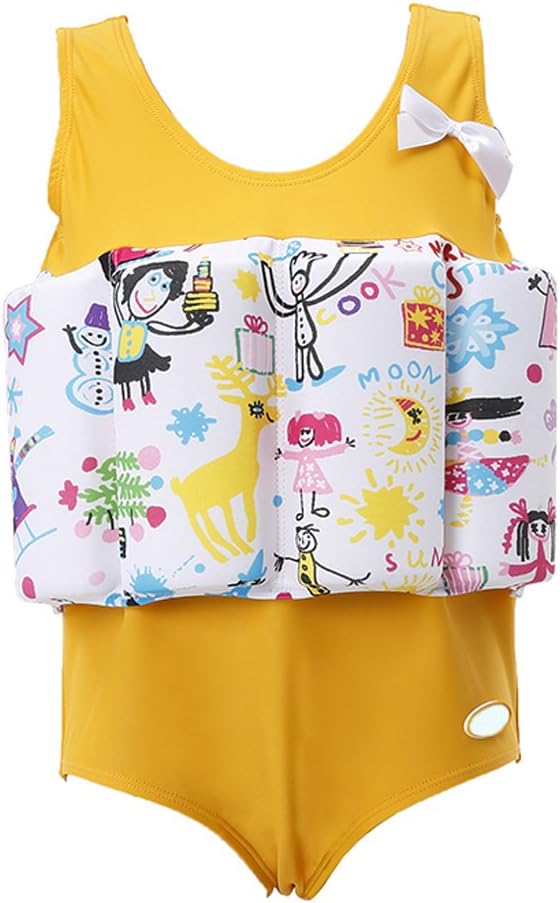 Zerlar Floatation Swimsuits with Adjustable Buoyancy for 1-10 Years Baby Girls