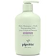 Pipette Baby Shampoo and Body Wash - Vanilla + Ylang Ylang, Tear-Free Bath Time, Hypoallergenic, Moisturizing Plant-Derived Squalane, Non-Toxic, Sulfate Free, 11.8 fl oz