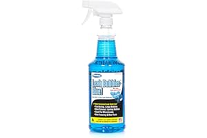 ComStar Leak Bubbles Blue HVAC & Gas Detector, Fastest-Acting Leak Detector in Today's Market - Safe, Non-Corrosive, Long-Lasting Bubbles & Detects Micro Leaks, Made in USA, 1 Quart Spray (90-208)