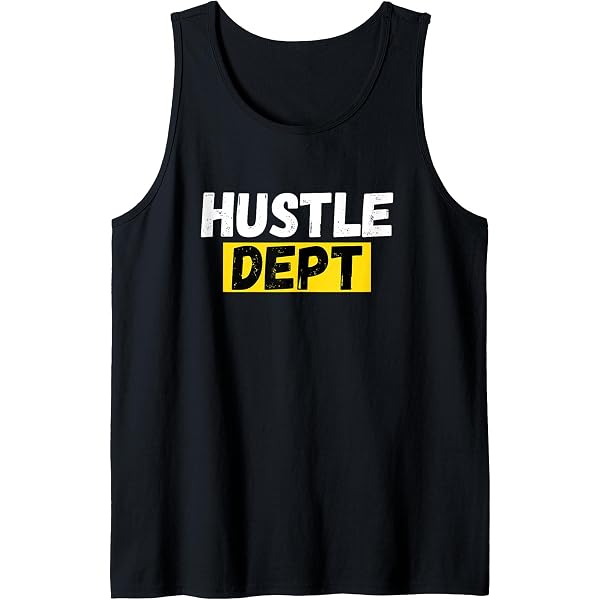 T-shirt HUSTLE Manches Courtes En Coton - Blanc - USA - Unisexe - Regular
