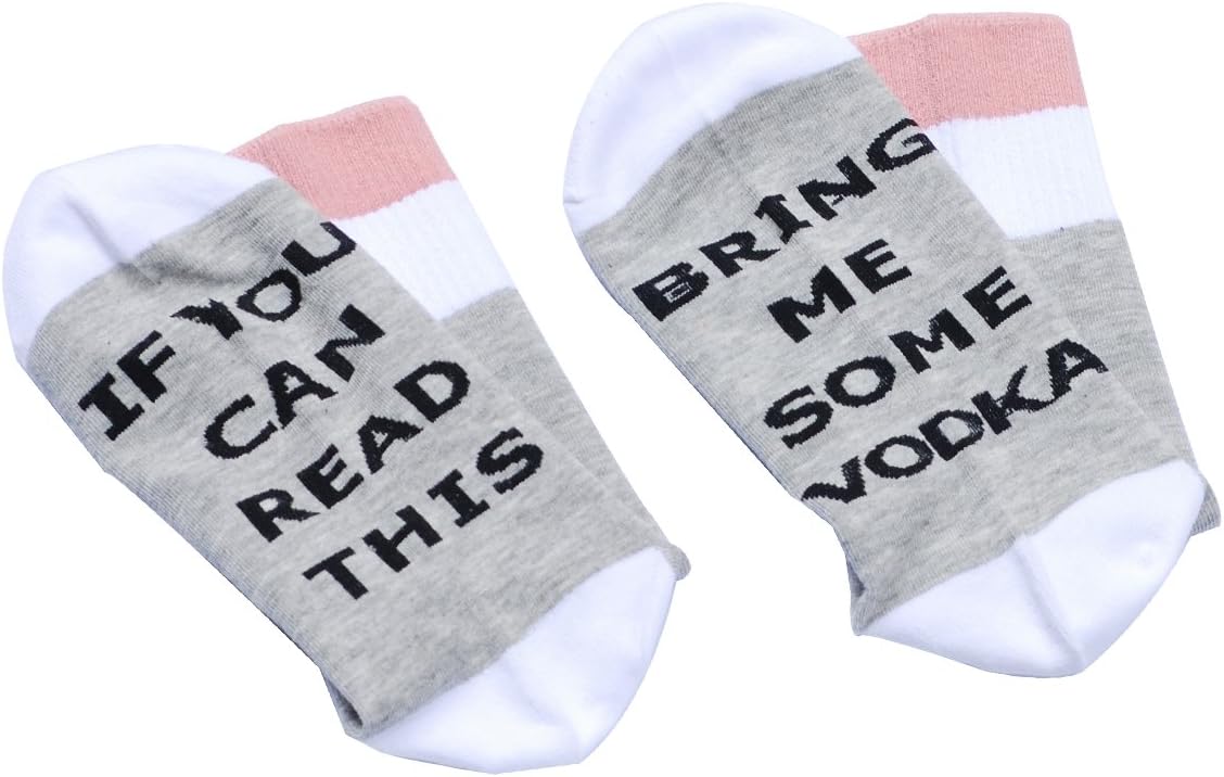 Jusoo-If You can Read This Bring Me -long Crew Socks as a gift