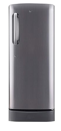 LG 235 L 2 Star Direct-Cool Single Door Refrigerator (GL-D241APZC, Shiny Steel)