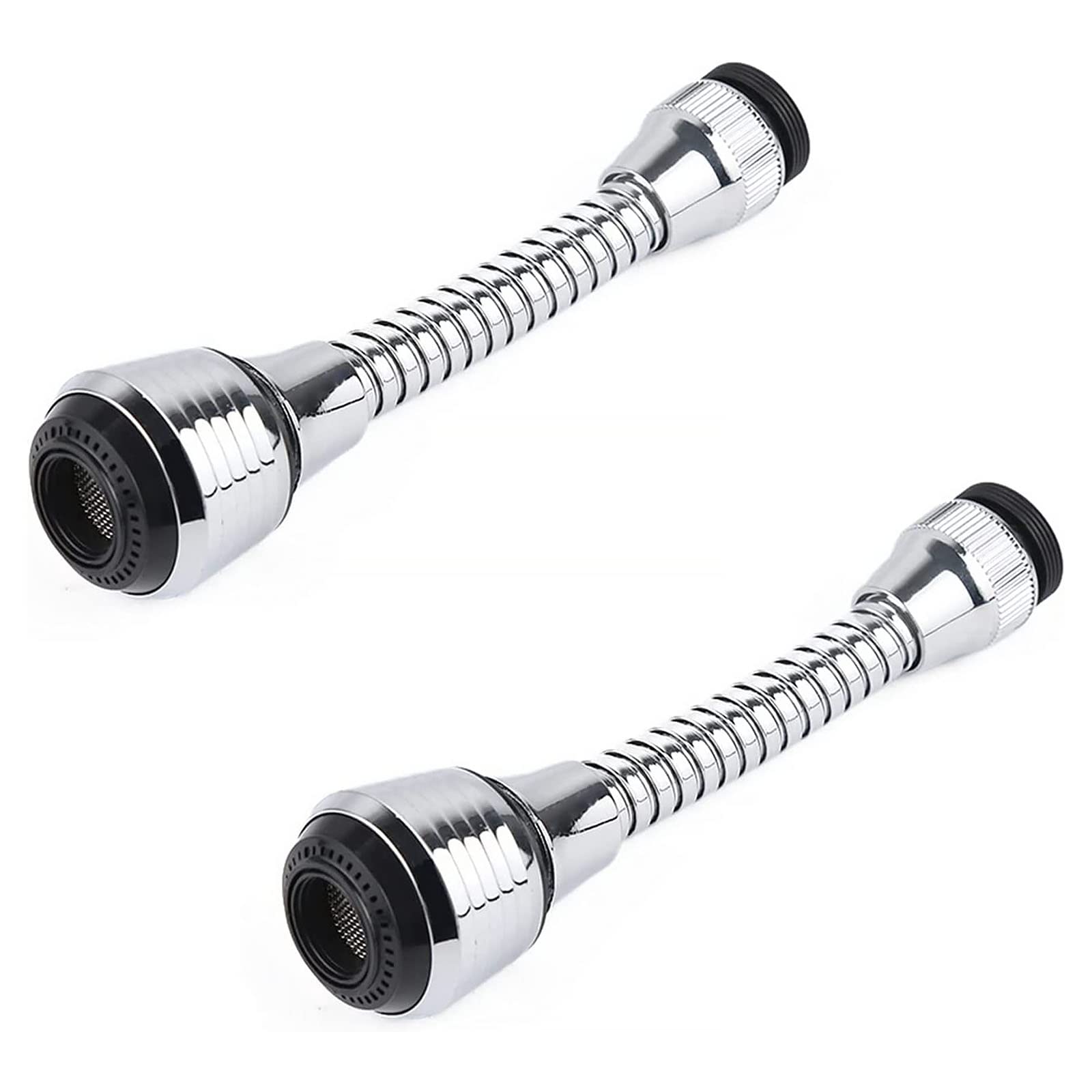 2x Flexible Tap Sprayer Attachment for Kitchen Sink - Premium ABS Material, 2 Water Flow Modes, 360° Rotatable, Universal Fit for Most Taps