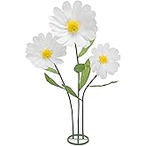 DIRUNEN Giant Flowers for Decoration,Large Daisy Flowers Artificial,Big Paper Flower for Wedding,Birthday Party,Garden,Office,Home,Shop Window Display(White)