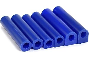 Yoption 6 Pcs Casting Wax, Carving Wax Ring Hole Tube for Making DIY Jewelry Ring Casting Mold and Craft Making, Blue